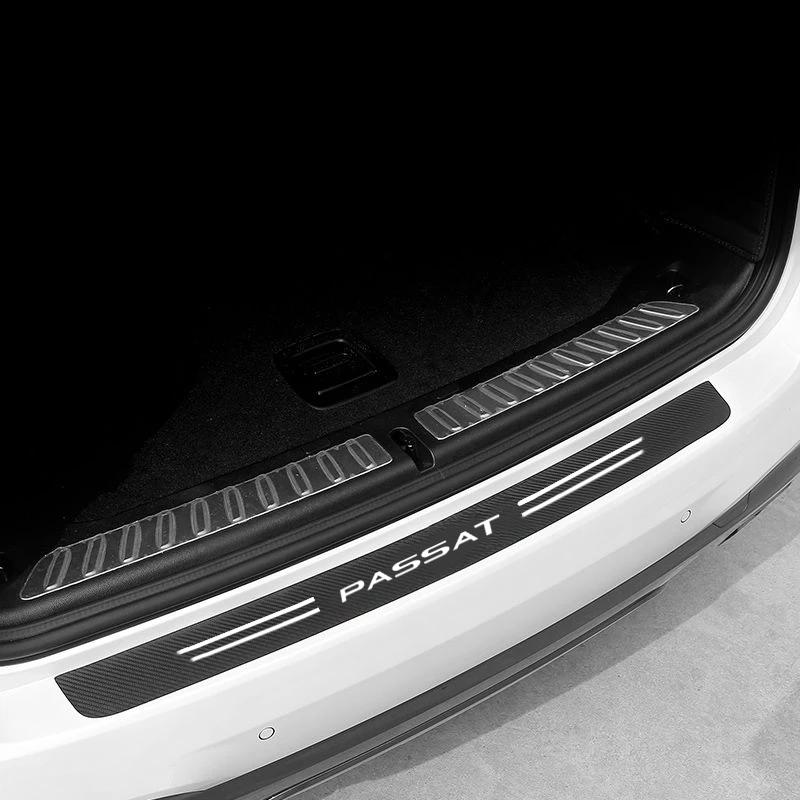 Carbon Fiber Car Door Threshold Protective Sticker For VW Volkswagen PASSAT B5 B6 B7 B8 Variant 2021 2020 2019 2018 - 1997 He4