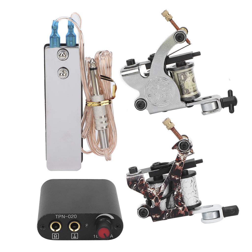 Professional Tattoo Kit Coil Tattoo Machine 3RL 5M1 Tattoo Needle Practice Exercise Skin Set