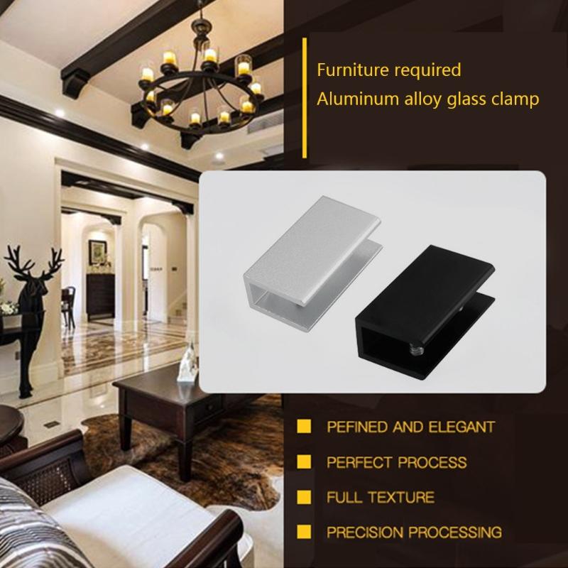 2 Stück Glasregalhalterungen Heimmöbelbeschläge Glasbefestigungsklammern Beschläge für Badezimmer Wohnzimmer