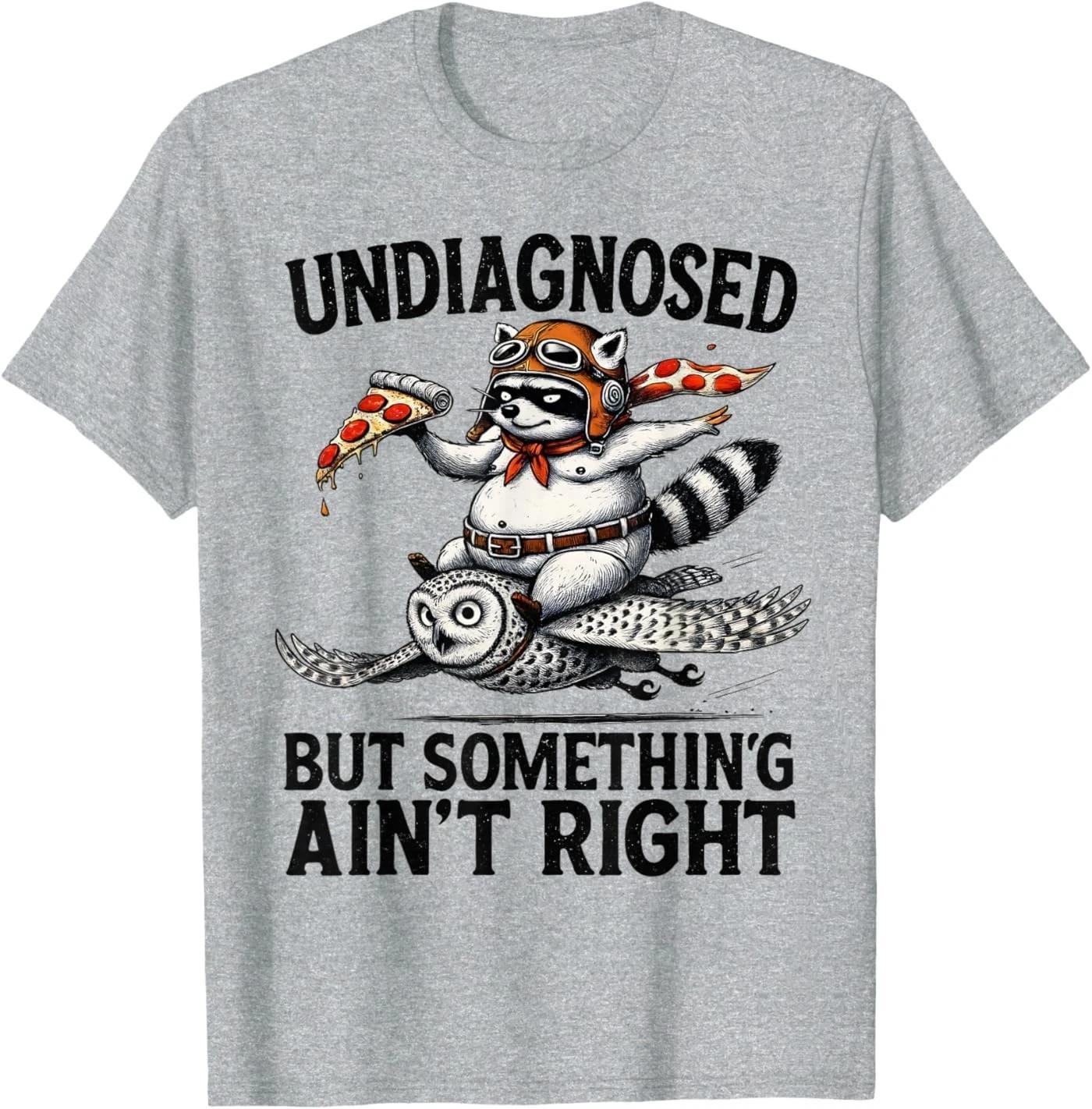 

Недиагностированное Что-то Не Так Забавная Енот Пицца Сова Футболка 4XL