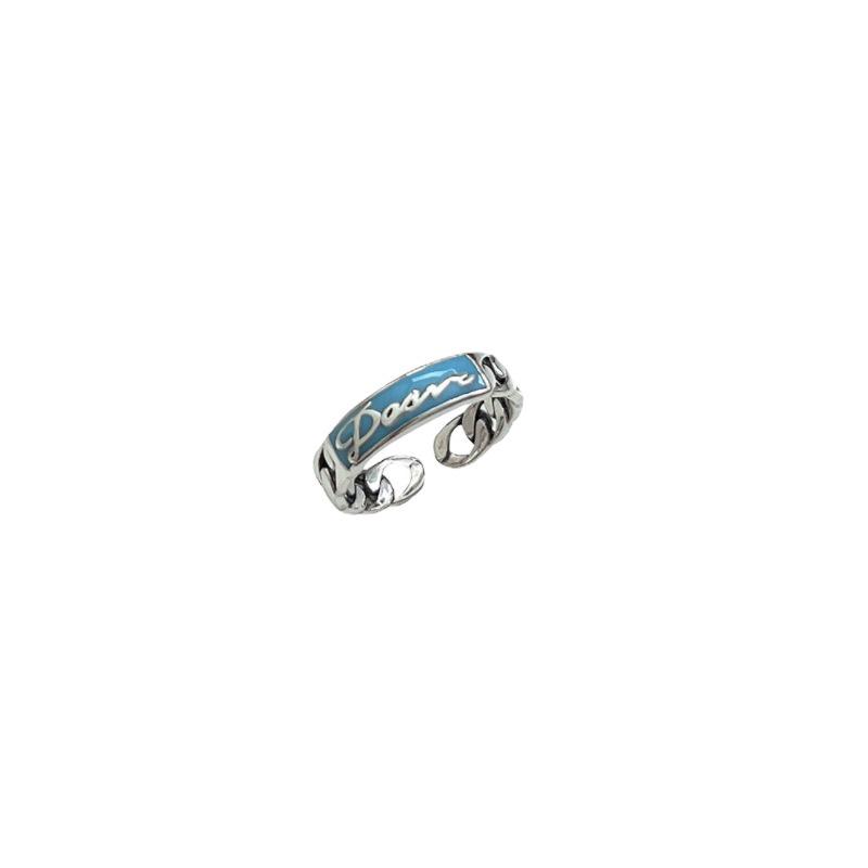 Colorful Korean Style Open Adjustable Women's Hip Hop Ring