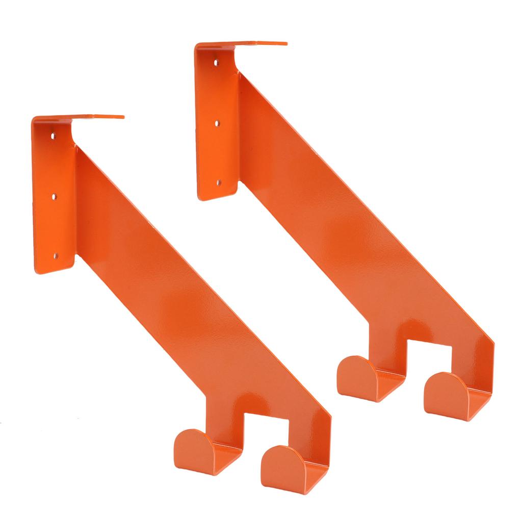 2PCS Chainsaw    Stainless Steel Wall Mount Heavy Duty Chainsaw Hold  Garage Storage   for Home Workshop Orange