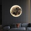 Modern LED Wall Lamp Moon Indoor Lighting For Bedroom Living Hall Room HOME Decoration Fixture Lights 18W, 24W Decorate Lusters Lamp 220V