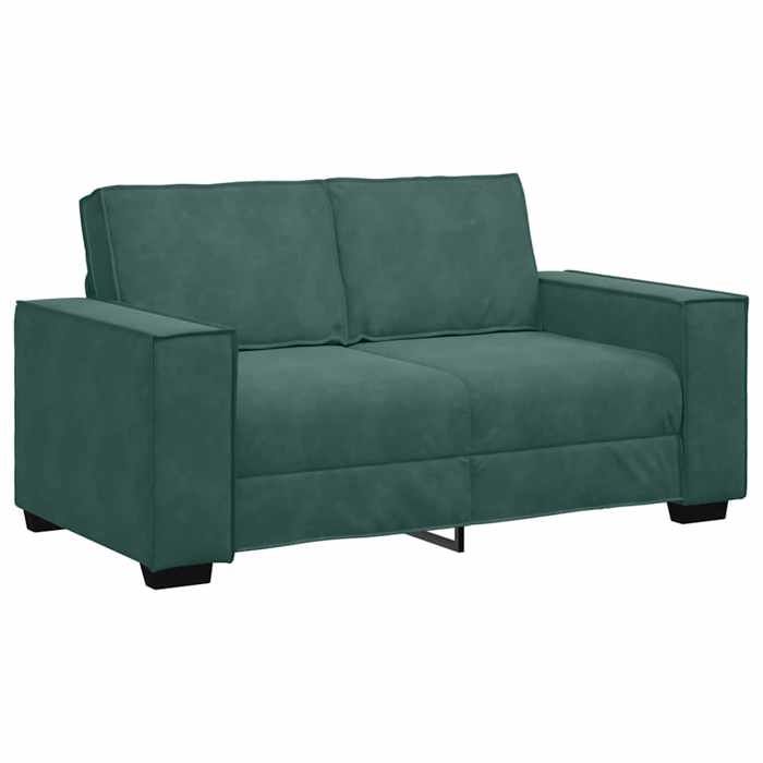 VidaXL 2-seater Sofa Dark Green 120 Cm Velvet, Sofa, Two-seater Sofa, 2-seater Velvet Sofa, Layer, Sofa 4105012