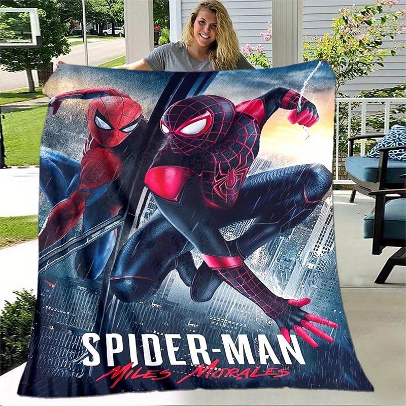 1pc Spider-Man Printing Blanket - Soft, All-Season Throw for Living Room, Bedroom,Personalized Gift with Adorable Cartoon Design