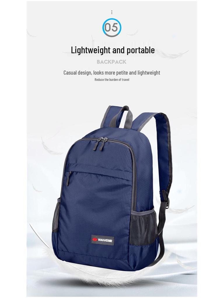 Ultralight Foldable Thin Backpack: Large Capacity, Outdoor Casual Fashion