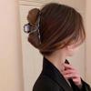 Pinza a morsetto in metallo ad alto livello con fiocco per capelli 2024 per donna: Pinza per Capelli a Forma di Squalo, Grande, Elegante, Stile Freddo, per la Nuca