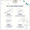 Popular 122 Pcs Racing Balloon Kit with Orange Black Blue Red Yellow Balloons for Decorating Diverse Party Occasions