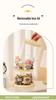Rotating Cute Particle Display Case: Transparent PET Figurine Storage Rack