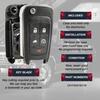 Replacement for 2011-2015 5-Button Remote Key Fob Shell Case (Set of 2)