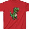 Hand Drawn T-Rex Dinosaur Kids Tee | Dinosaur Illustration, Cartoon Dino Shirt Fast & Free Shipping USA