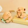 Keychain Pendant Plush Hamster Fruit Portable Compact Keychain Smooth Texture Backpack Design Key Chain