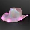Cowboy Lighted Fun Hat Fixed Shape Halloween Christmas Party Supplies Gatherings