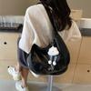 Summer New Large Capacity Underarm Shoulder Bag Crossbody Bag Women's Fashion Backpack Comes with a Small Doll as a Gift