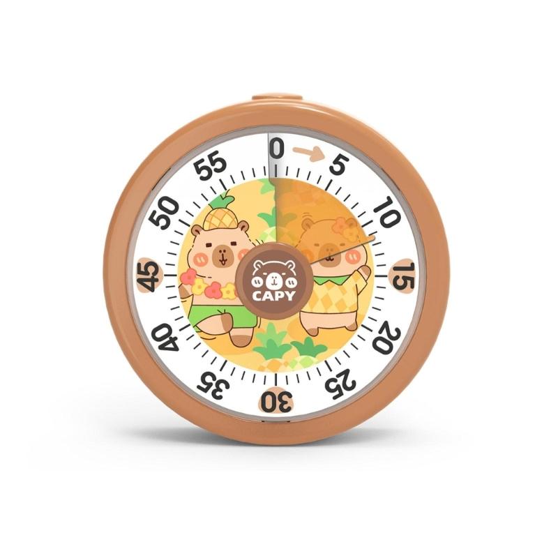 

Rainbows Visual Timers For Children Learning Time Management Planet Shape Quiet Operation Ideal For Home School Office коричневый