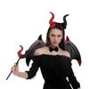 Devil Halloween Costume Cosplay Props Cosplay Halloween Wand Creative Demon Horn Hair Band  Adults