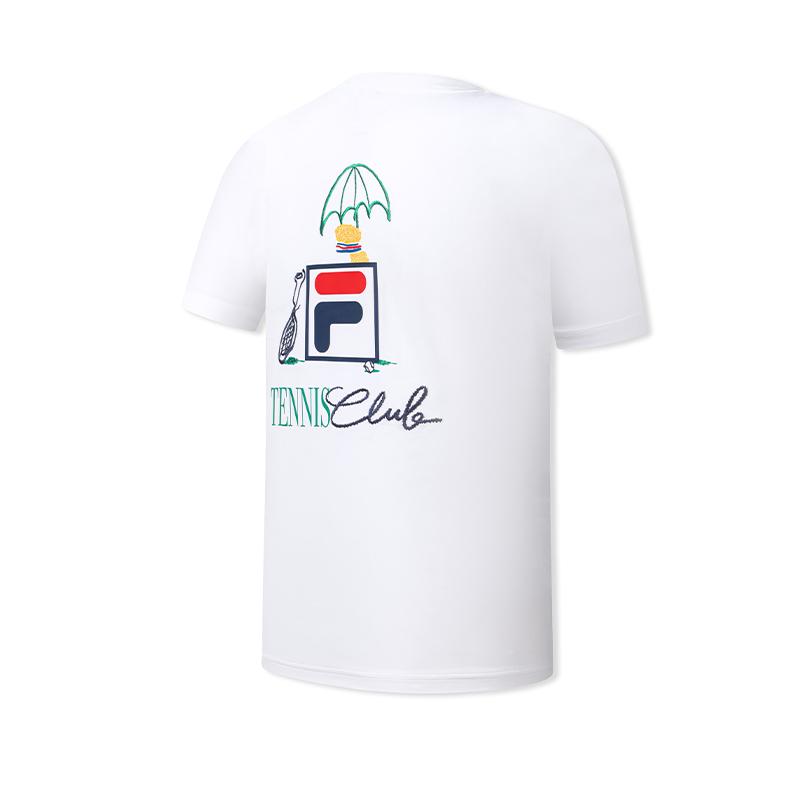 FILA Tennis Skin-Friendly Embroidered Casual Comfortable T-Shirt Men tops A11M633143FWT