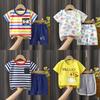 Baby Cotton T Shirt And Shorts Set With Animal Prints For Summer Toddler Wear