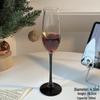 ZISIZ Christmas Black Stem Champagne Glass