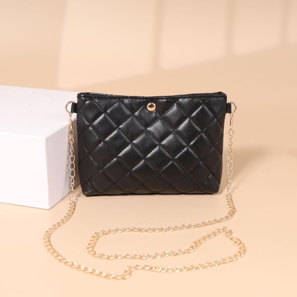 Leisure Classic Small Bag New Handbags Diamond Grid Shoulder Bag Women's Mobile Phone Bag Texture Welfare Bag