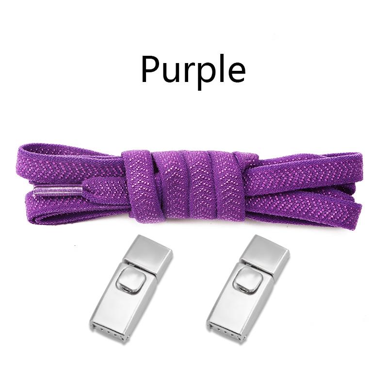 1 Paar Druckverschluss Schnürsenkel ohne Binden Elastische Schnürsenkel Sneaker Erwachsene Kinder 8MM Flach Tennis Keine Schnürsenkel zum Binden für Schuhe Zubehör