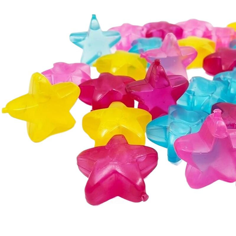 24Pcs Reusable Plastic Quick-Freeze Easy-To-Clean Fake Ice Cubes For Making Cold Appealing Drinks