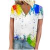 vintage women bee print t shirt short sleeve v neck tops comfortable t-shirts