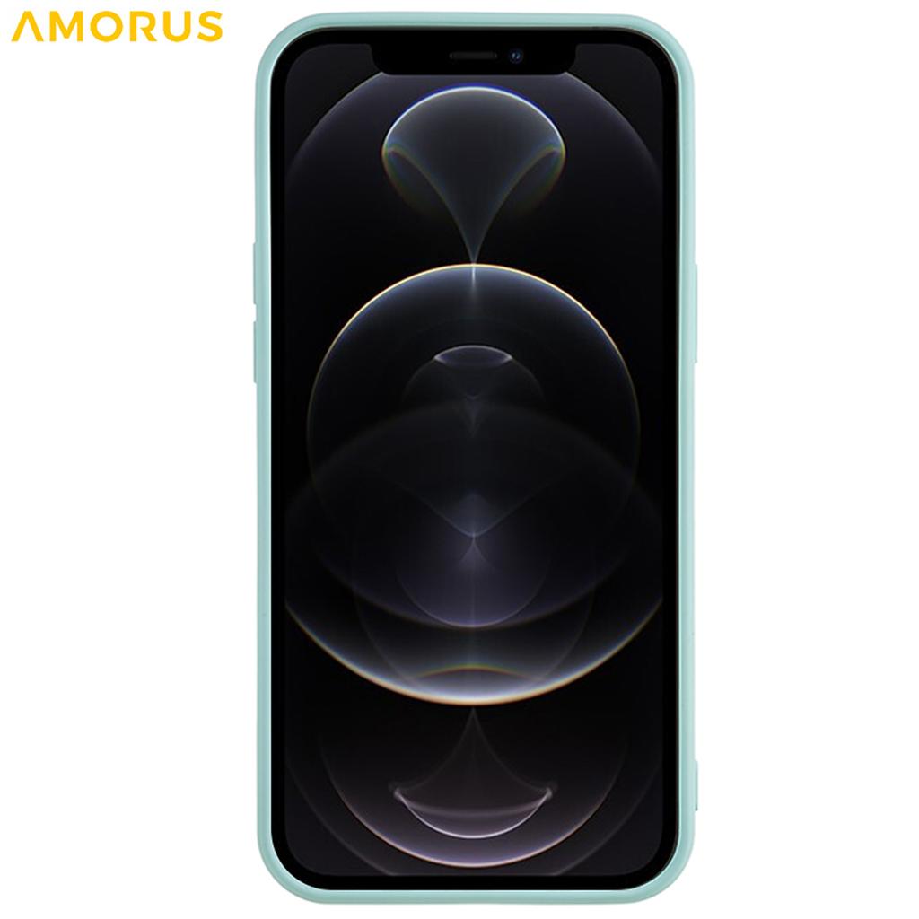 For iPhone 12 Pro Max Case Precise Cutouts TPU Fiber Lining Shockproof Phone Cover