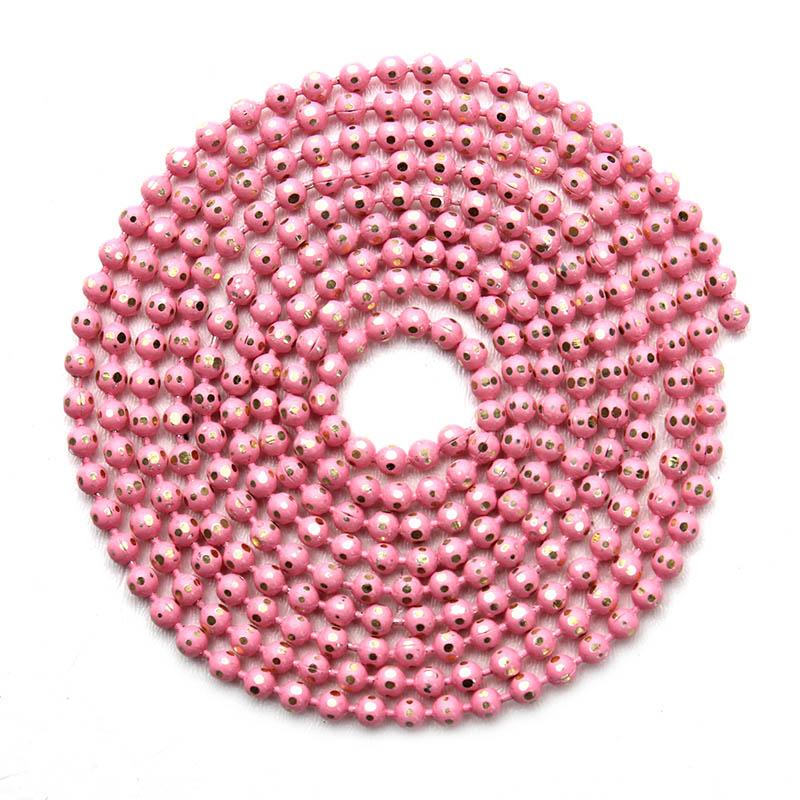 

10M/pack 1.5mm Copper Ball Beads Chains Bulk Round Faceted Beads Link chains fit Womens Jewelry Bracelets Necklace Making