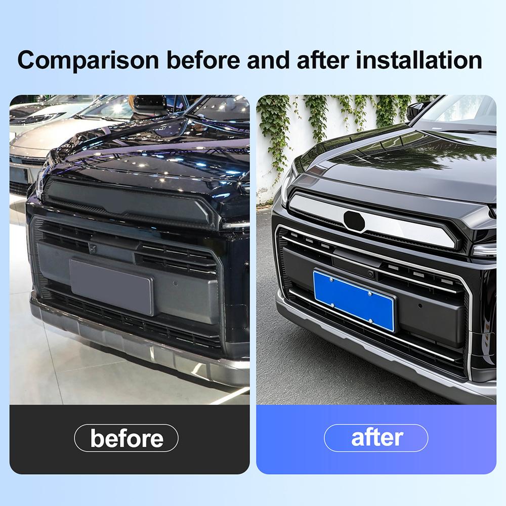 For Toyota RAV4 2026-2028 Front Grille Hood StainlessSteel Trim Strip Chrome Decorative Cover Exterior Accessories Style Upgrade
