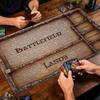 Retro Stone Brick Pattern MTG Playmat 24"X14" Magic Card Mat with Stitched Edge Non-Slip Tabletop Playmat Board Game Mat for TCG