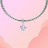 Elegant Copper Craft Flying Dragon Egg Zircon Pendant Jewellery Charms Bracelet Lovely Fine Plata Bead Women Gift