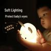 Cute Rabbit Silicone Night Light - USB Rechargeable Sleep Companion for Baby Feeding & Bedroom