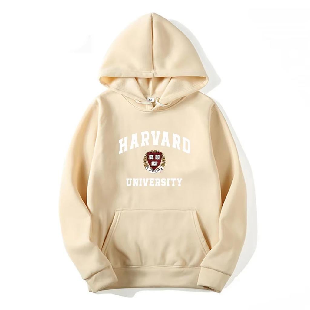 Harvard University Hoodies Spring and Autumn Fashion Men's Warm Hoodies Casual Street Hot Selling Morning Running Sports Hoodies