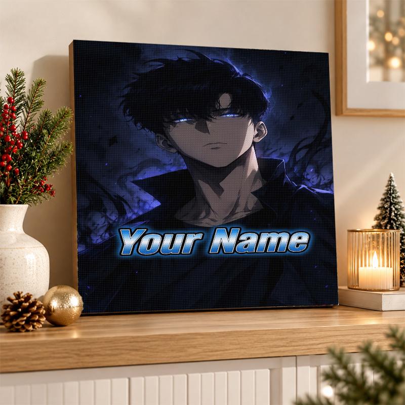 Solo Leveling Custom Name Text 5D Diamond Painting Kit DIY Full Drill Diamond Art Decoration