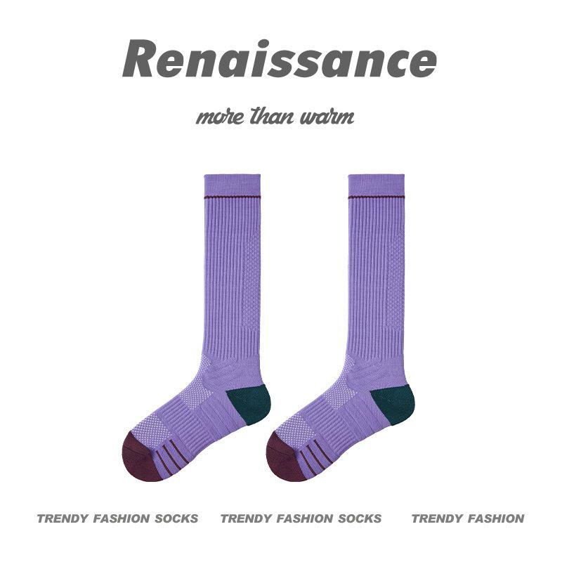 Renaissance Women's Compression Socks for Fitness and Marathon - Enhance Muscle Function with Long Calf Design