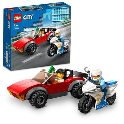LEGO City Police Bike Chase Toy Present Birthday Block Educational Christmas Boys Girls Children 5 Years Old 6 Years Old 7 Years Old 8 Years Old