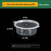 ZISIZ Disposable Plastic Round Sauce Containers