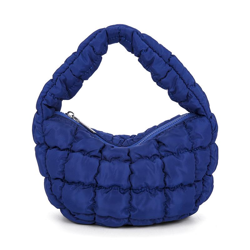Chic Mini Borsa a Mano Pieghettata Nuvola - Nuovo alla Moda Design in Cotone Piuma