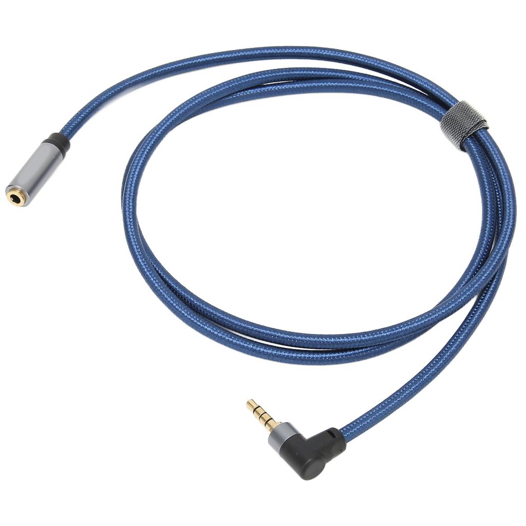 3.5mm Female To Male O Cable 4 Conductor 90 Degree O Extension Cord 1m  3.3ft