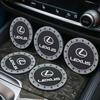 2PCS Porte-gobelet de voiture Emplacements pour gobelets d'eau Tapis antidérapant Tapis de boisson Pour Lexus ES300 RX330 RX300 GS300 IS250 IS200 CT200h IS300 NX RX LX GX GS