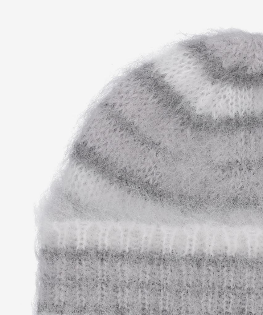 MARNI Mohair Stripe Beanie - Lily White / Clzc0153Q0Ufu174V2W01