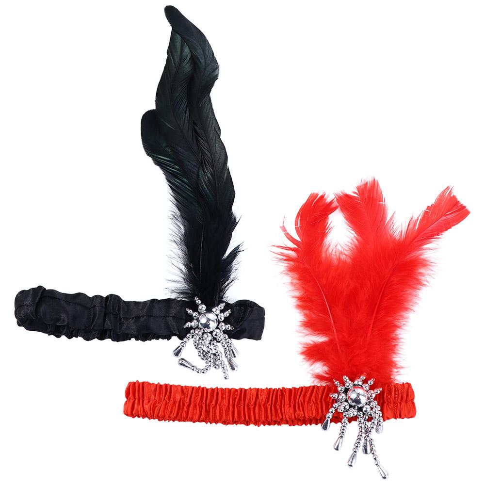 Party Korean Style Headband Elastic Hair Band Masquerade Party Hair Accessories Feather Headwear