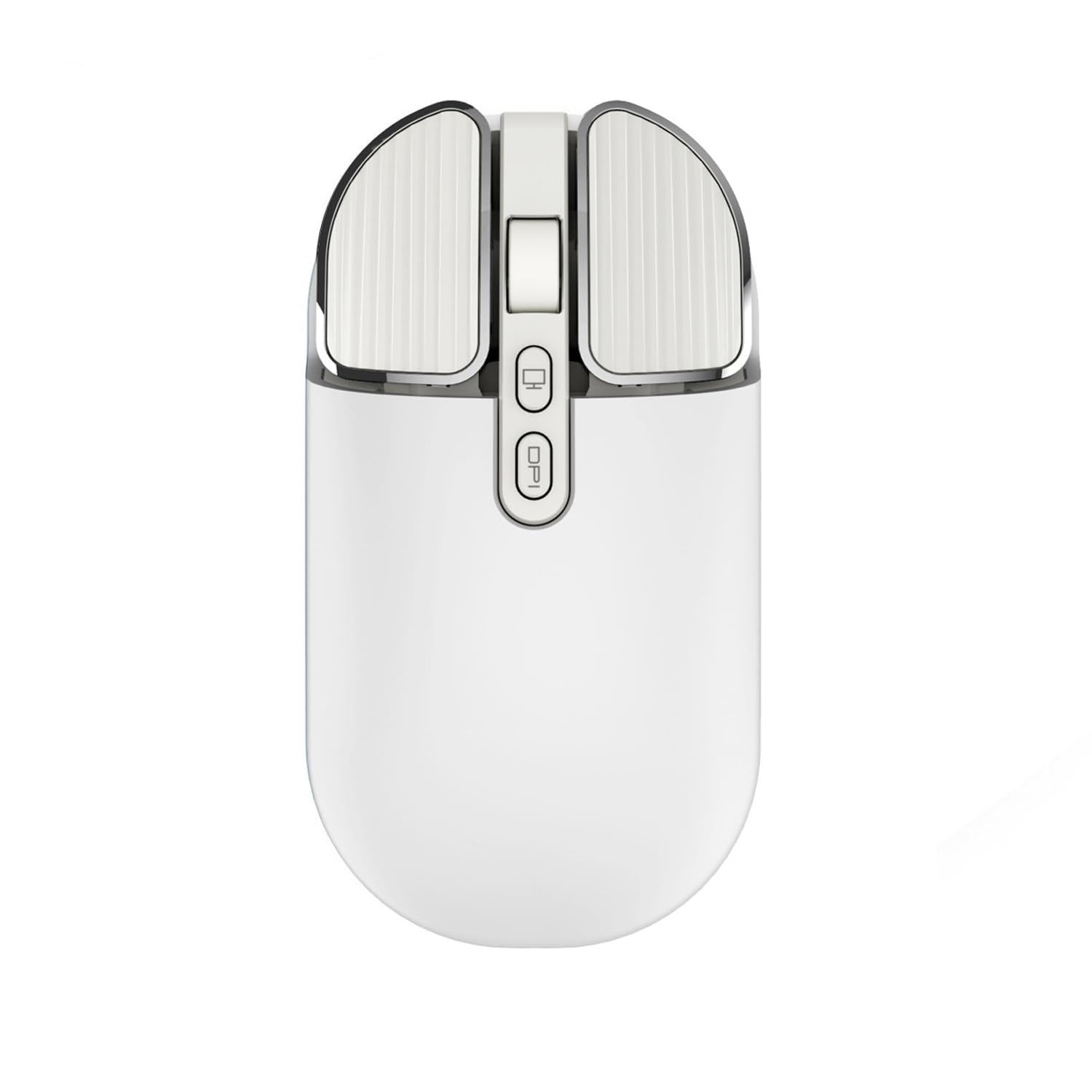 

M203 USB Бездротова Bluetooth Сумісна з iOS 13 та Mac Windows та Microsoft Surface Біла 5.1 Миша, Ультратонка, Тиха, Перезаряджувана, білий