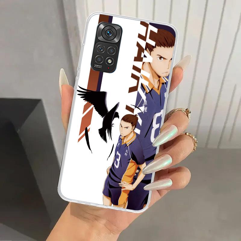 Anime Haikyuu Oya School Volleyball Phone Case for Xiaomi Redmi Note 15 14 14S 13 12S 12 Pro 11S 11 Plus 11T 11E 10S Soft Funda