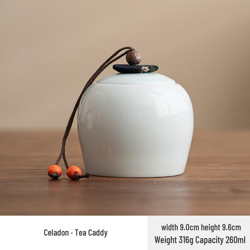 Celadon Mini Tea Storage Jar