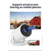 Household Small Portable Wired Wireless Mobile Phone Wall Projection Mini High Definition Pro Barrel Projector