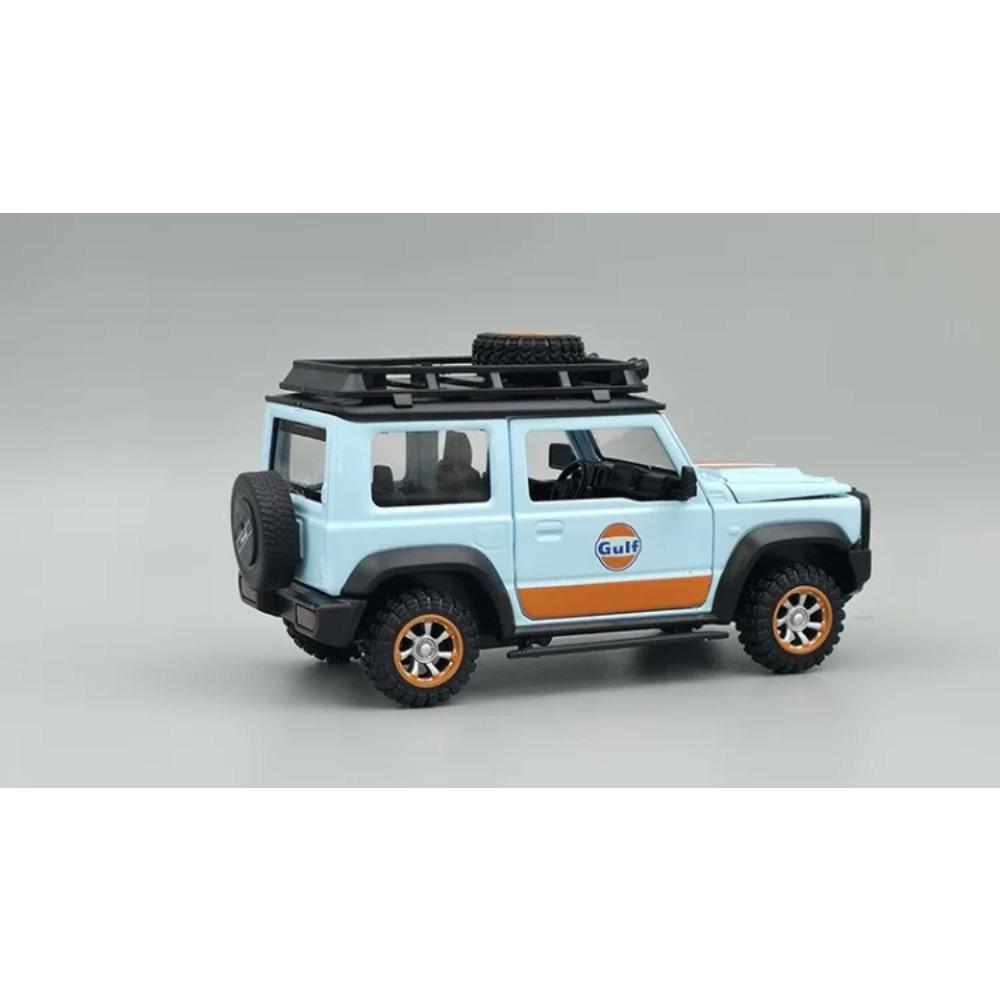 1/32 Suzuki Jimny Modified Car Model Die-Cast Gulf Co-branded Off-Road Vehicle Toys Children Boy Gift Collection Miniature