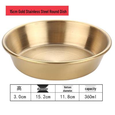 ZISIZ 304 Edelstahl Gold Gewürzschalen Set