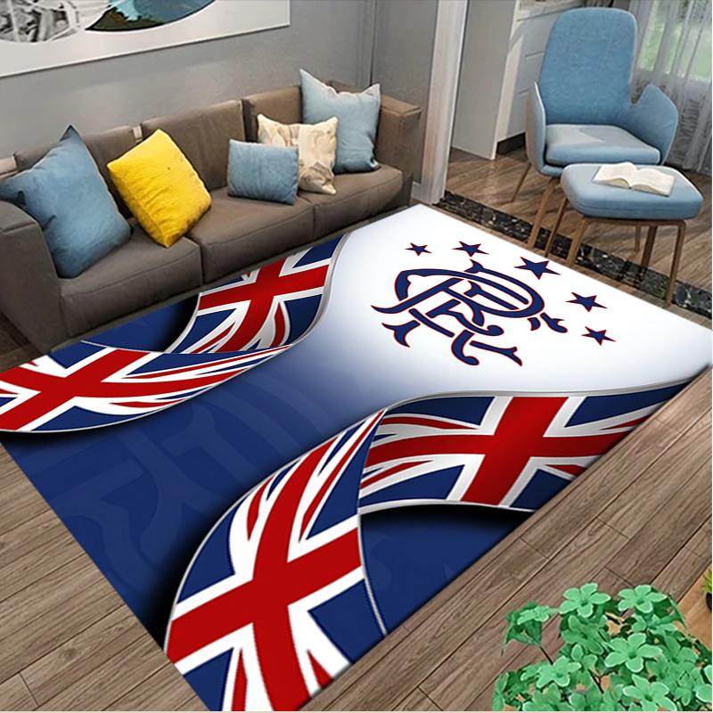 1pc Rangers FC Carpet for Room Floor Mat, Comfortable Office Chair Printed Area Rug, Beautiful Hotel Rug